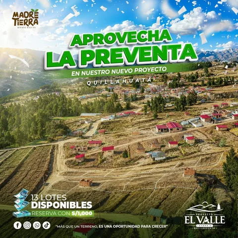 Lotes en Quillahuata - VALLE ETAPA 2
